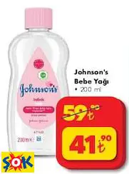 JOHNSON'S BEBE YAĞI 200 ML JOHNSON'S BEBE YAĞI 200 ML